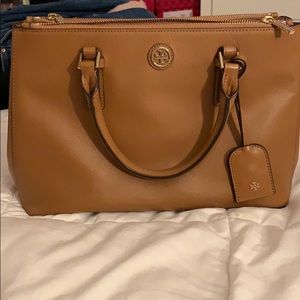 Tory Burch Robinson Double Saffiano Satchel Bag